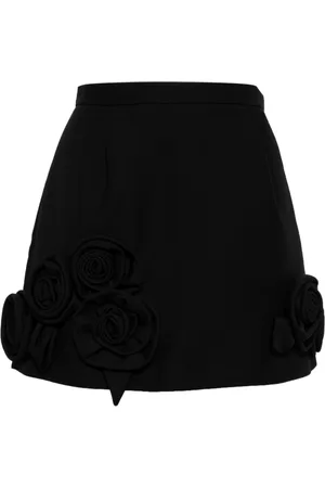 DICE KAYEK Floral-appliquéd miniskirt