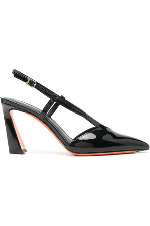 santoni 90mm slingback pumps