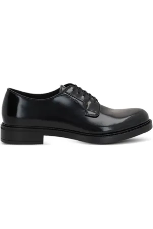 Prada Polished leather derby shoes