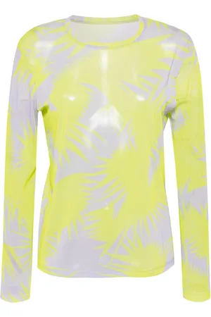 PLEATS PLEASE ISSEY MIYAKE Piquant abstract-print tulle T-shirt