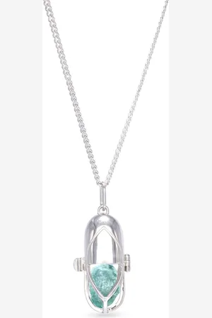 CAPSULE ELEVEN Aquamarine statement-pendant necklace