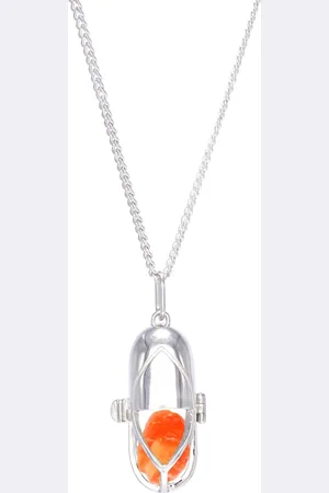 CAPSULE ELEVEN Carnelian statement-pendant necklace