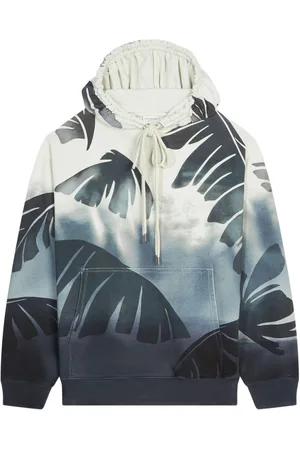 DRIES VAN NOTEN Palm print hoodie