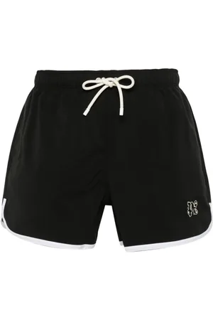 Palm Angels Monogram-patch swim shorts