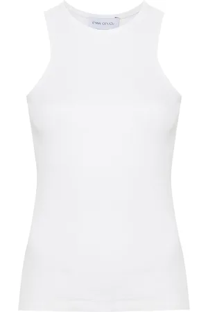 Ioana Ciolacu Dove ribbed tank top