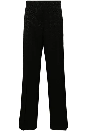 Marine Serre Mid-rise tailored trousers