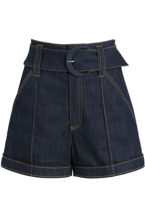 Cinq A Sept Aldi belted denim shorts