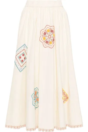 ZIMMERMANN Ottie cotton midi skirt