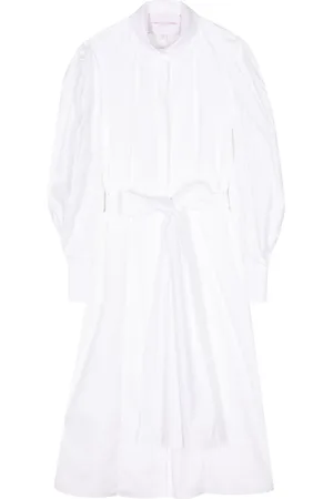 Carolina Herrera Tied-waist cotton shirtdress