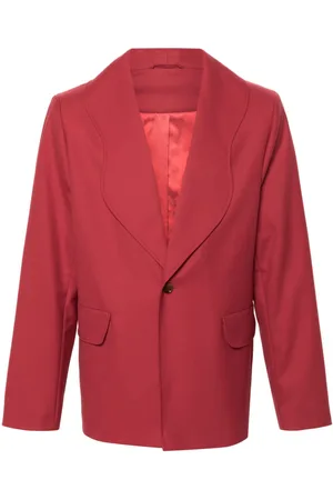 Séfr Peace twill-weave blazer