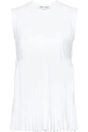 Comme des Garçons Fringed jersey tank top