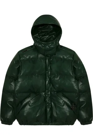 A Bathing Ape Quiled faux-leather down jacket