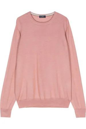 BARBA Fine-knit virgin wool silk jumper