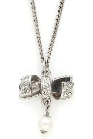 CHANEL 2016 ribbon pendant necklace