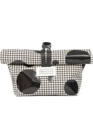 Maison Margiela Paper houndstooth clutch bag