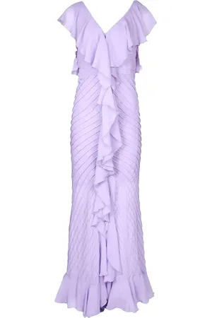 De La Vali Macaroon chiffon gown