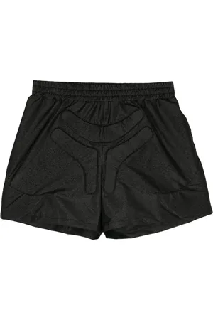 WALTER VAN BEIRENDONCK Space logo-embossed track shorts