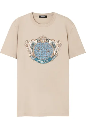 VERSACE Starfish Blason crystal-embellished T-shirt