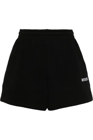 ROTATE Logo-embroidered track shorts