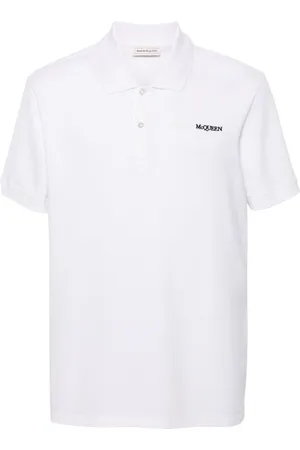 Alexander McQueen Logo-embroidered cotton polo shirt