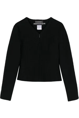 CHANEL 1999 zip-up wool jacket