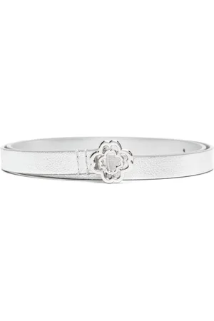 Maje Clover slim leather belt