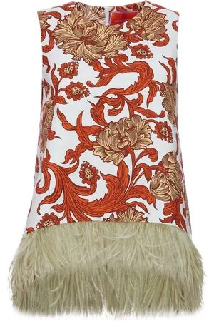 La DoubleJ La Scala feather-detail top