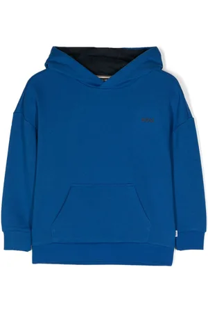 HUGO BOSS Logo-rubberised jersey hoodie