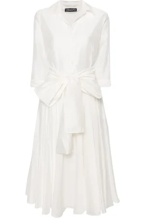 DRHOPE Flared midi shirtdress