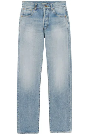 Saint Laurent Mid-rise straight-leg jeans