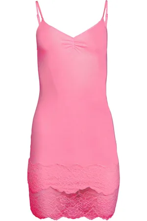 FLEUR DU MAL Organic-cotton slip dress