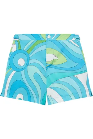 Puccini Marmo-print swim shorts