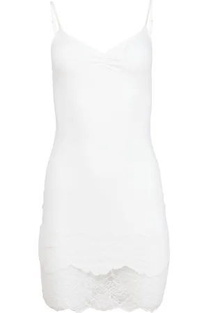 FLEUR DU MAL Organic-cotton slip dress