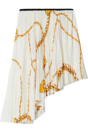 Burberry Chain-print asymmetric skirt