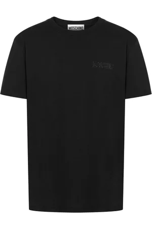 Moschino Logo-raised cotton T-shirt