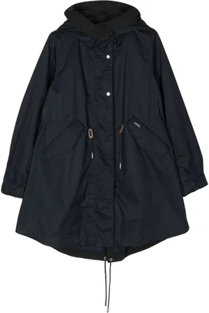 Woolrich Tied-waist hooded parka coat