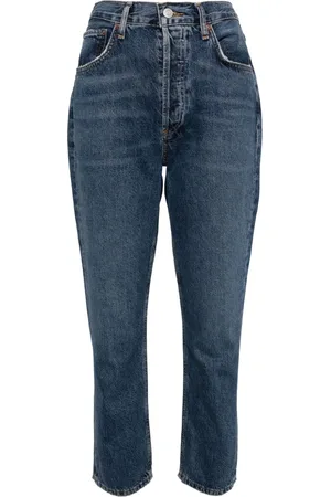 AGOLDE Mid-rise tapered jeans