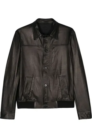 SALVATORE SANTORO Seam-detail leather jacket