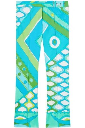 Puccini Vivara-Print cotton trousers