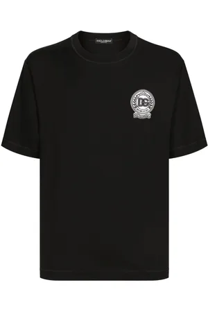 Dolce & Gabbana DG-embroidered cotton T-shirt
