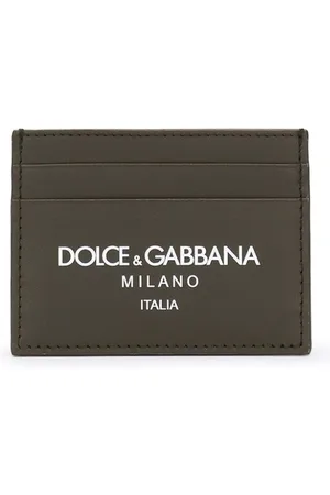 Dolce & Gabbana Logo-print leather cardholder