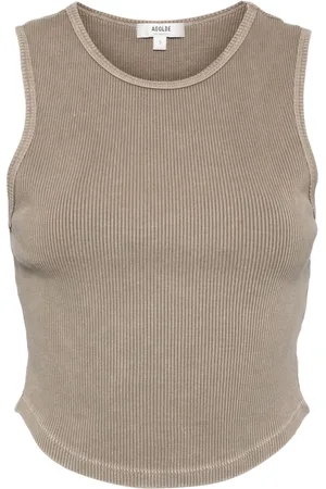 AGOLDE Ribbed-knit tank top