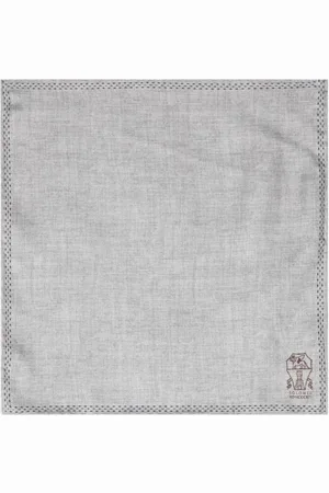 Brunello Cucinelli Silk pocket square