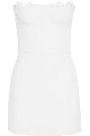 Retrofete Amberly strapless leather minidress