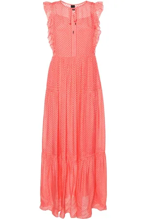 HUGO BOSS Tiered textured midi dress
