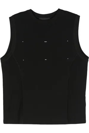 HELIOT EMIL Logo-print sleeveless T-shirt