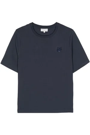 Maison Kitsuné Fox-appliqué cotton T-shirt