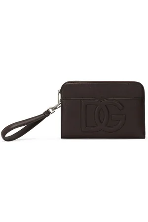Dolce & Gabbana Medium logo-embossed clutch bag