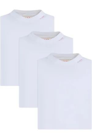 Marni Logo-embroidered cotton T-shirt (set of three)