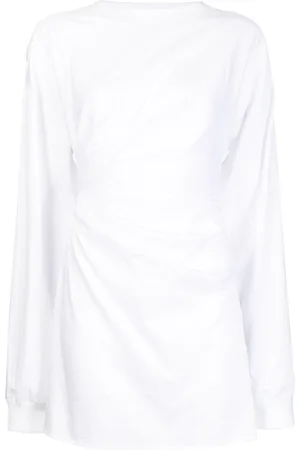 RTA Ruched long-sleeve dress